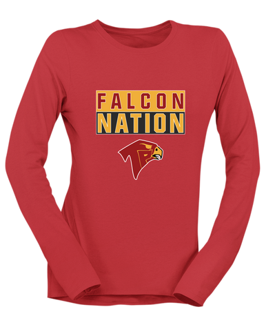 Torrey Pines Falcons Nation #1 Women's LS T-Shirt