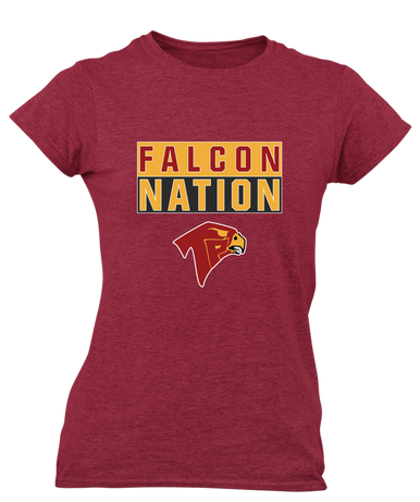 Torrey Pines Falcons Nation #1 Women's Premium SS T-Shirt