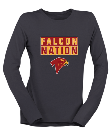Torrey Pines Falcons Nation #1 Women's Premium LS T-Shirt