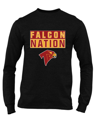 Torrey Pines Falcons Nation #1 Men's Premium LS T-Shirt