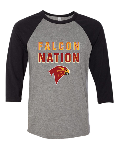 Torrey Pines Falcons Nation #2 Men's Baseball T-Shirt
