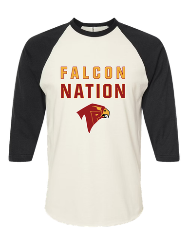 Torrey Pines Falcons Nation #2 Women's Baseball T-Shirt