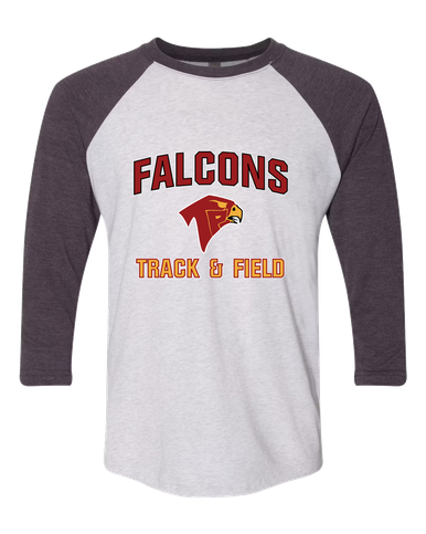 Torrey Pines Falcons Track & Field Men's Baseball T-Shirt