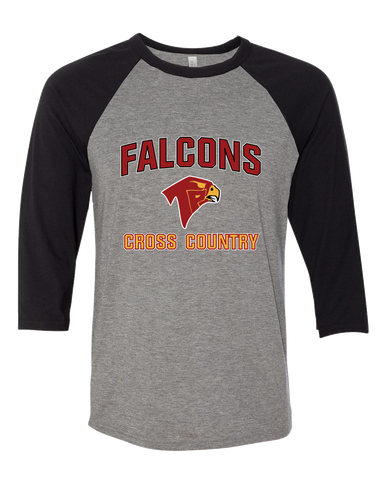 Torrey Pines Falcons Cross Country Men's Baseball T-Shirt