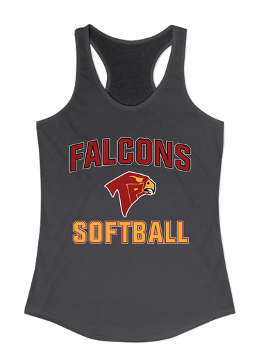 Torrey Pines Falcons Softball #1 Women's Tank Top