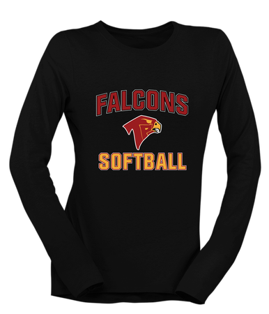Torrey Pines Falcons Softball #1 Women's LS T-Shirt