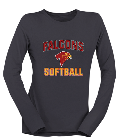 Torrey Pines Falcons Softball #1 Women's Premium LS T-Shirt
