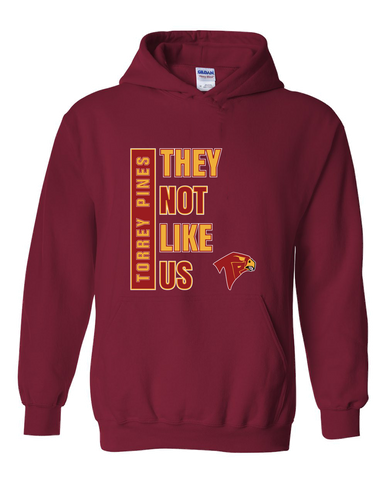 Torrey Pines Falcons They Not Like Us #1 Men's Hoodie