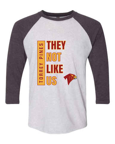 Torrey Pines Falcons They Not Like Us #1 Men's Baseball T-Shirt