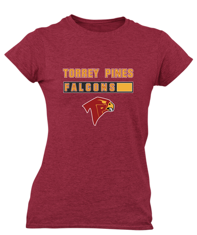 Torrey Pines Falcons Mascot #7 Women's SS T-Shirt