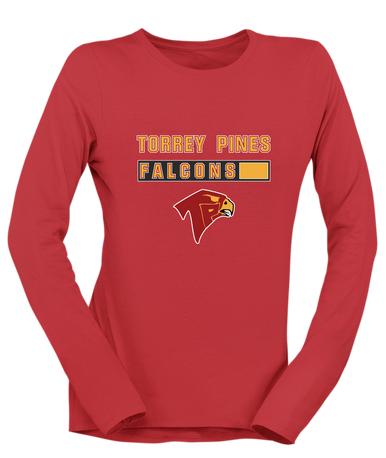 Torrey Pines Falcons Mascot #7 Women's LS T-Shirt