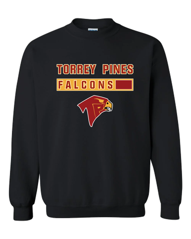 Torrey Pines Falcons Mascot #7 Men's Sweatshirt