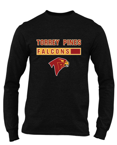Torrey Pines Falcons Mascot #7 Men's LS T-Shirt