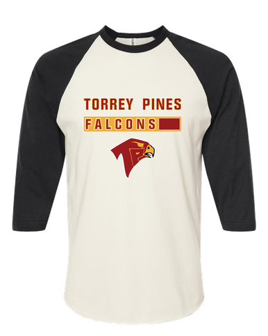 Torrey Pines Falcons Mascot #7 Men's Baseball T-Shirt