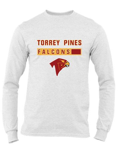 Torrey Pines Falcons Mascot #7 Men's Premium LS T-Shirt