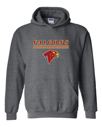 Torrey Pines Falcons Mascot #8 Men's Hoodie
