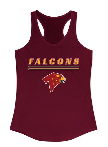 Torrey Pines Falcons Mascot #8 Women's Tank Top