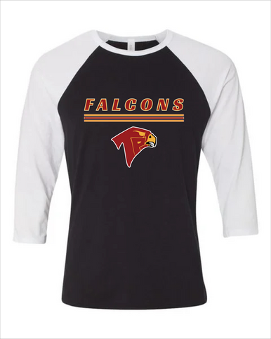 Torrey Pines Falcons Mascot #8 Men's Baseball T-Shirt