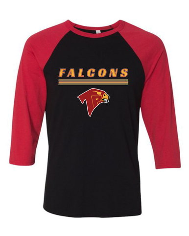 Torrey Pines Falcons Mascot #8 Women's Baseball T-Shirt