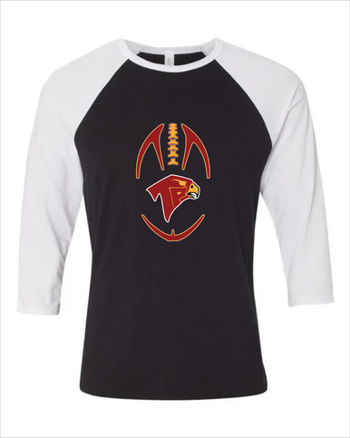 Torrey Pines Falcons Football #4 Women's Baseball T-Shirt