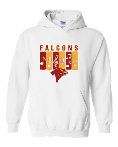 Torrey Pines Falcons Band # 2 Men's Hoodie