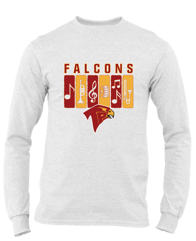 Torrey Pines Falcons Band # 2 Men's LS T-Shirt