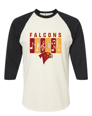 Torrey Pines Falcons Band # 2 Men's Baseball T-Shirt