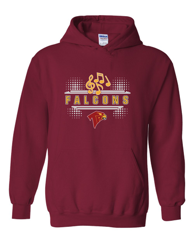 Torrey Pines Falcons Band # 3 Men's Hoodie