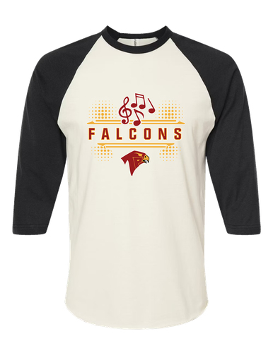 Torrey Pines Falcons Band # 3 Women's Baseball T-Shirt