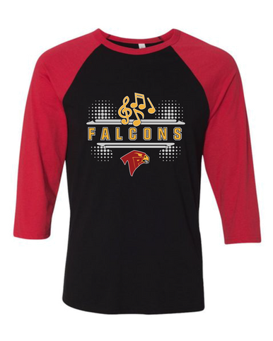 Torrey Pines Falcons Band # 3 Men's Baseball T-Shirt
