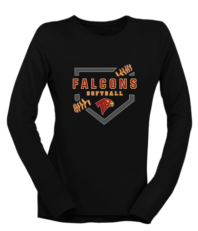 Torrey Pines Falcons Softball #2 Women's Premium LS T-Shirt