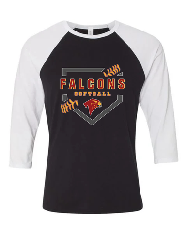 Torrey Pines Falcons Softball #2 Women's Baseball T-Shirt