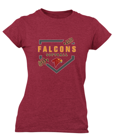 Torrey Pines Falcons Softball #2 Women's Premium SS T-Shirt