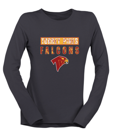 Torrey Pines Falcons Mascot #9 Women's Premium LS T-Shirt