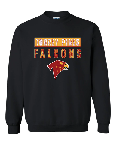 Torrey Pines Falcons Mascot #9 Men's Sweatshirt