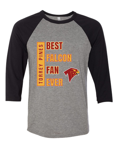 Torrey Pines Falcons Best Falcon Fan Women's Baseball T-Shirt