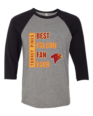 Torrey Pines Falcons Best Falcon Fan Men's Baseball T-Shirt