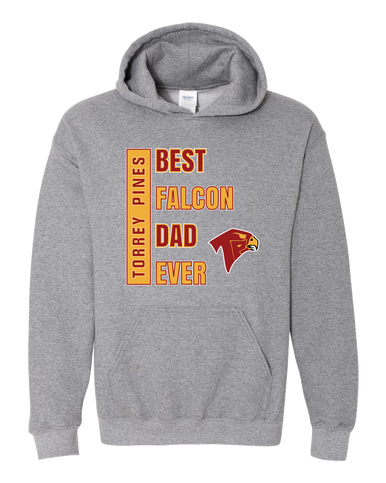 Torrey Pines Falcons Best Falcon Dad Men's Hoodie