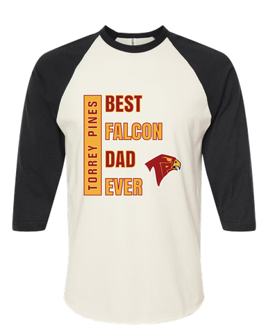 Torrey Pines Falcons Best Falcon Dad Men's Baseball T-Shirt