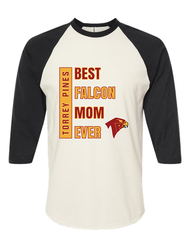Torrey Pines Falcons Best Falcon Mom Women's Baseball T-Shirt
