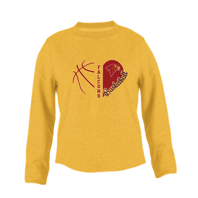 Torrey Pines Falcons Heart Basketball Women's Sweatshirt