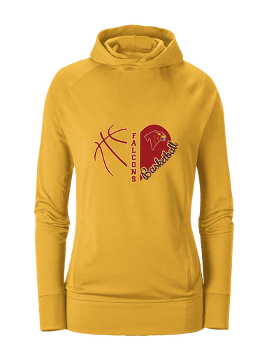 Torrey Pines Falcons Heart Basketball Women's Hoodie