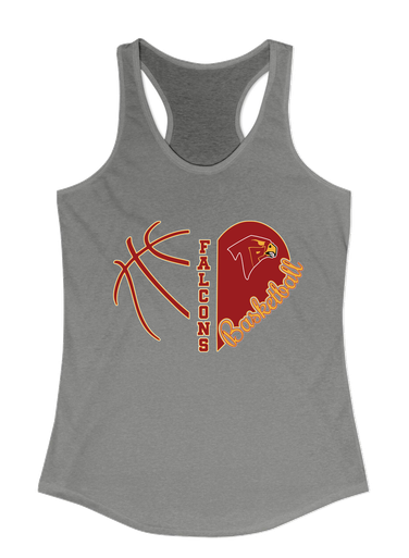 Torrey Pines Falcons Heart Basketball Women's Tank Top