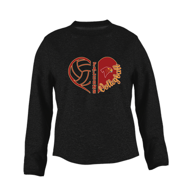 Torrey Pines Falcons Heart Volleyball Women's Sweatshirt