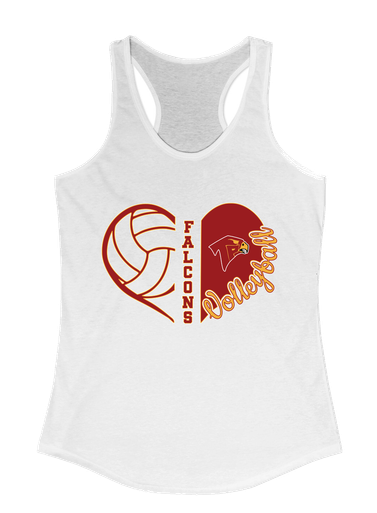 Torrey Pines Falcons Heart Volleyball Women's Tank Top