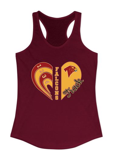 Torrey Pines Falcons Heart Track Women's Tank Top