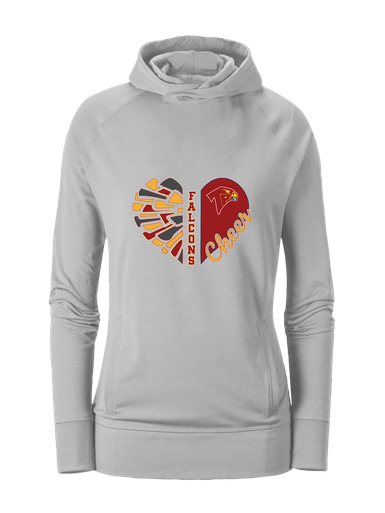 Torrey Pines Falcons Heart Cheer Women's Hoodie