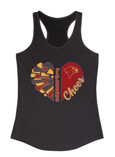 Torrey Pines Falcons Heart Cheer Women's Tank Top
