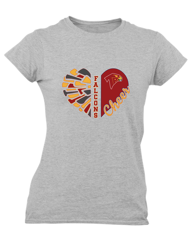 Torrey Pines Falcons Heart Cheer Women's Premium SS T-Shirt