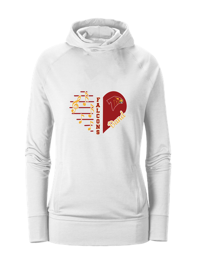 Torrey Pines Falcons Heart Band Women's Hoodie